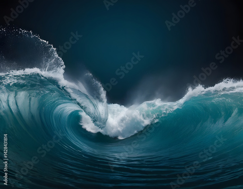 water waves, sea storm, ocean waves, splashes of water