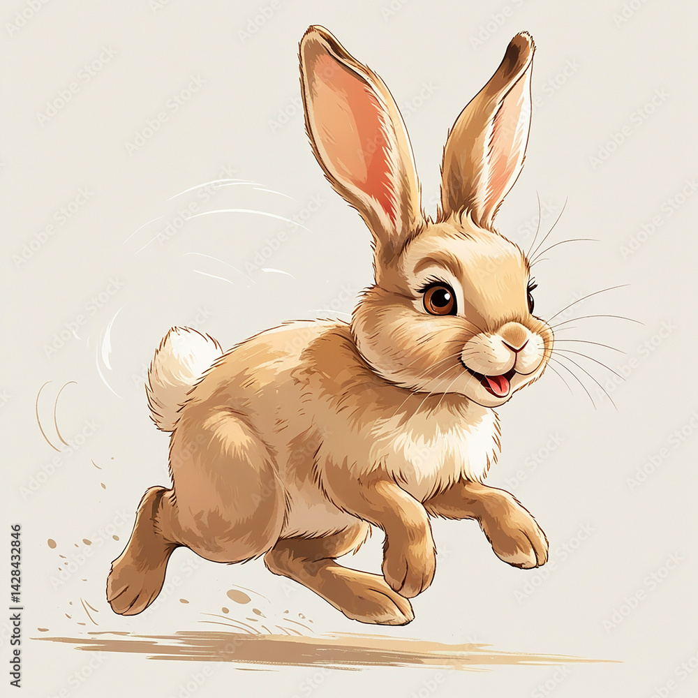 laufender Hase