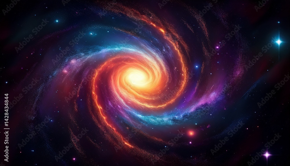 Fototapeta premium abstract spiral galaxy