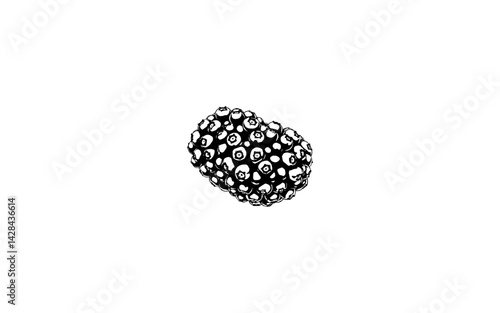 Andean Raspberry – AI-Crafted Clustered Drupelet Berry with Textured Finish