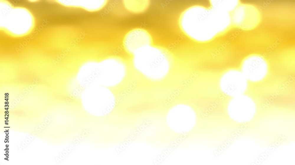 Halos lumineux flous avec fond nuancé teinté de tons jaunes au ralenti