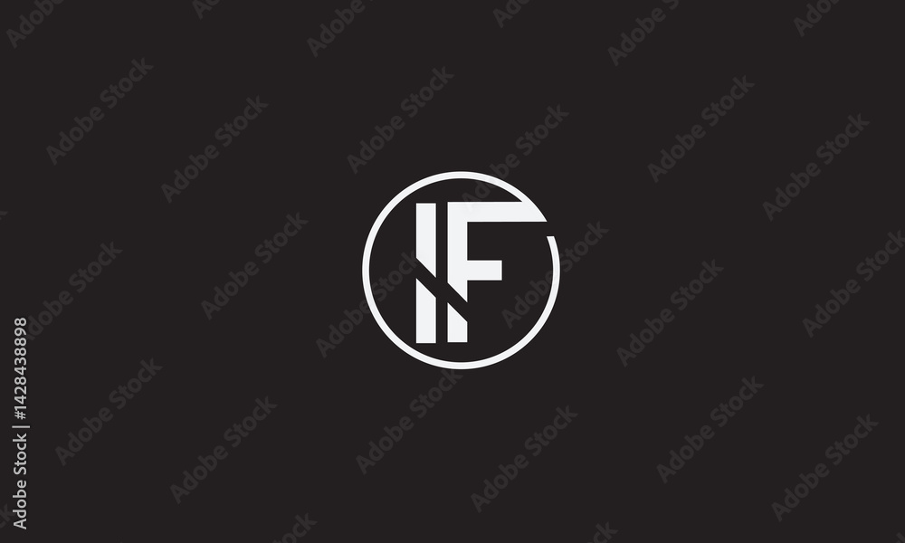 IF, FI , F , I , Abstract Letters Logo Monogram IF, FI , F , I , Abstract Letters Logo Monogram