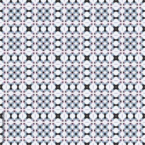 Seamless pattern ornament geometry, abstraction
