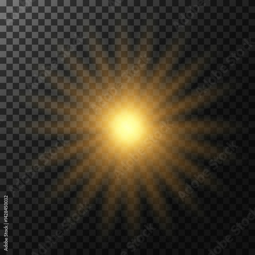 sun, star, flash, haze