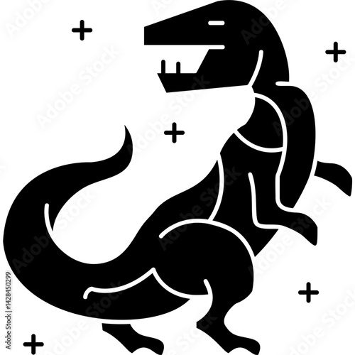 Dinosaur Icon Vector Element