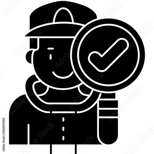 Archeologist Icon Vector Element