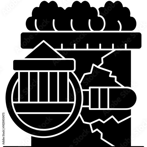 Bunker Icon Vector Element