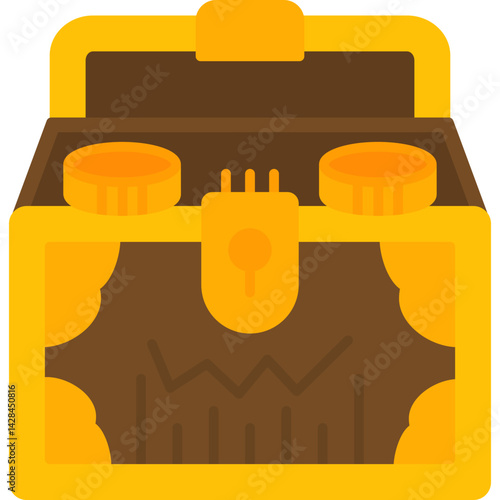 Treasure Chest Icon Vector Element