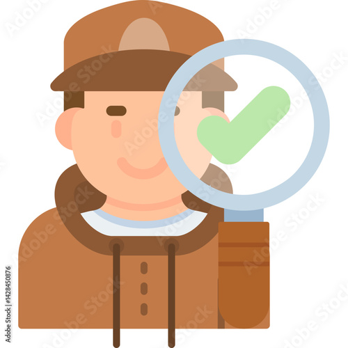 Archeologist Icon Vector Element