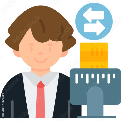File Sharing Icon Vector Element