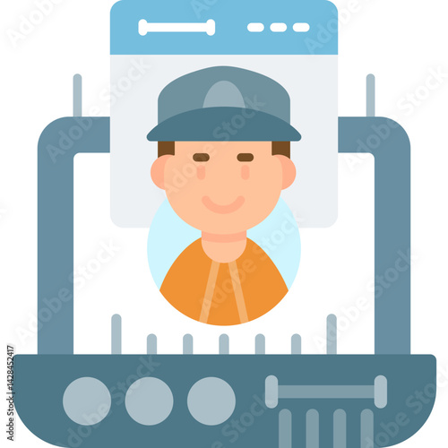 Web Manager Icon Vector Element
