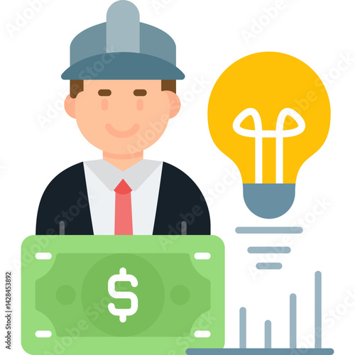 Money Idea Icon Vector Element