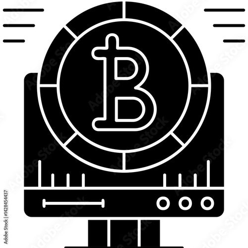 Cryptocurrency Icon Vector Element