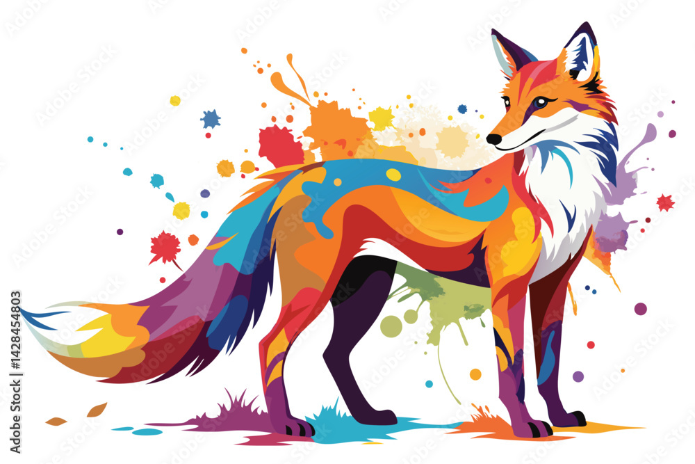 Obraz premium fox vector