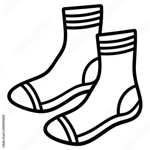 funky-sock-pair vector 