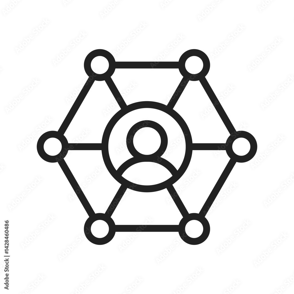 Social Network icon vector image. Suitable for mobile apps, web apps and print media. Social Network icon vector image. Suitable for mobile apps, web apps and print media.