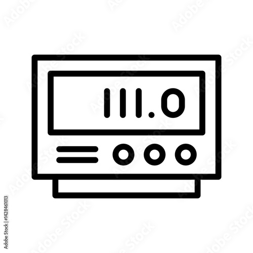Taxi Meter icon vector image. Suitable for mobile apps, web apps and print media.