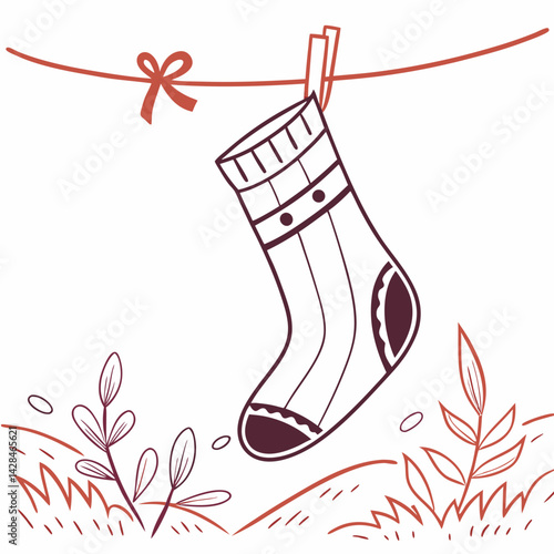 lost-sock-icon  vector 