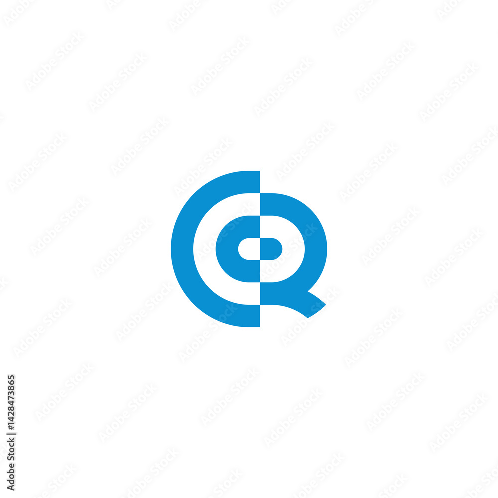 CoinDash Digital Query: Modern Q At Sign Vector Logo CoinDash Digital Query: Modern Q At Sign Vector Logo