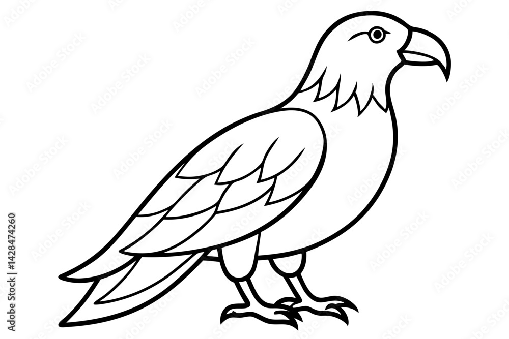 Majestic Eagle Outline Majestic Eagle Outline