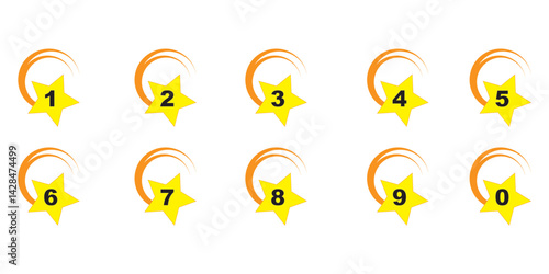 List Based on Star Number Icons Image