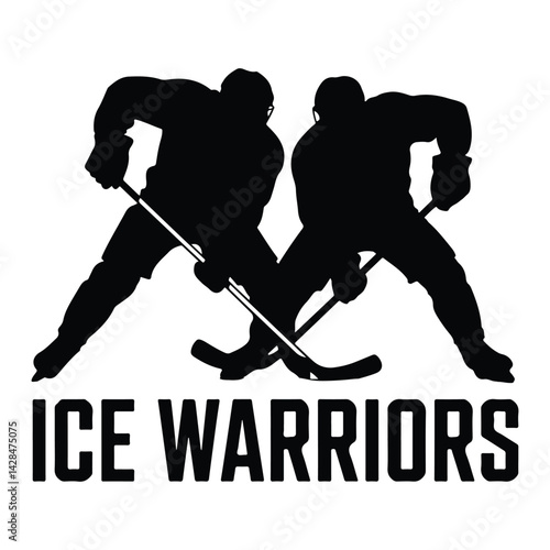 Hokey players vector on a white background