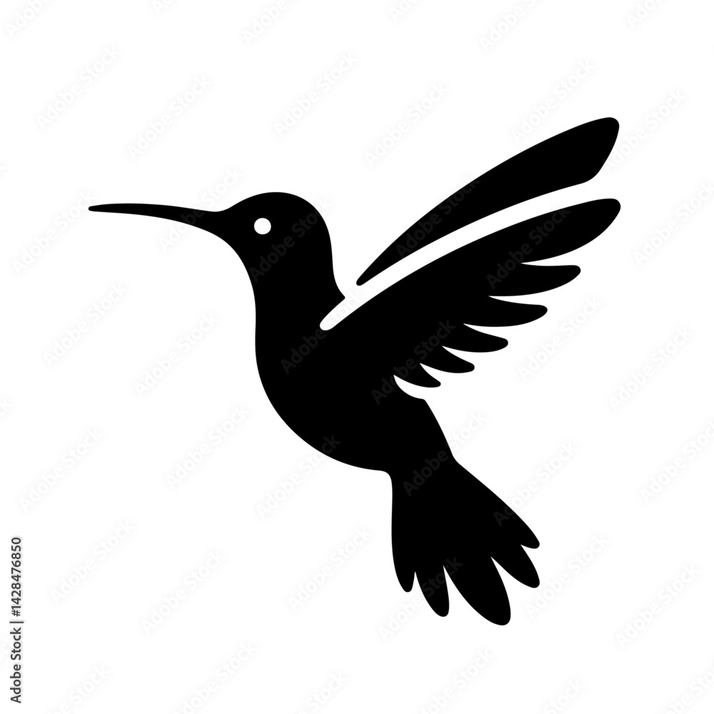 Obraz premium Hummingbird silhouette