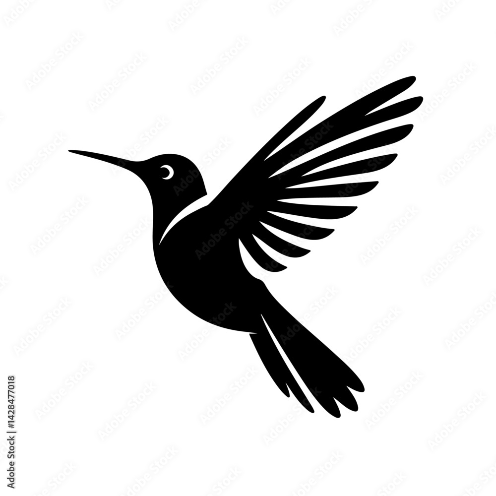 Obraz premium Hummingbird silhouette