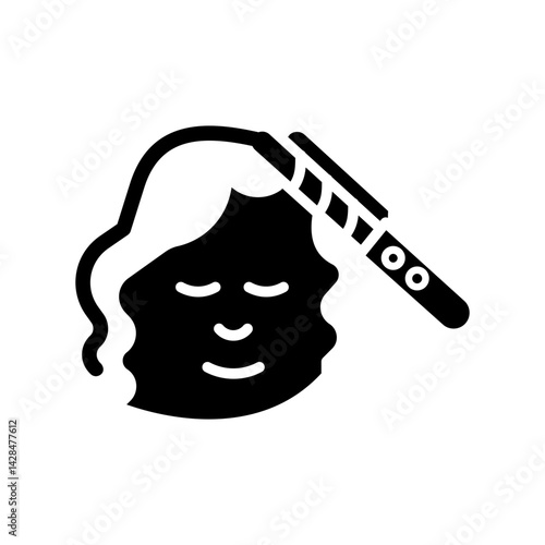 Hair Styling Vector Icon