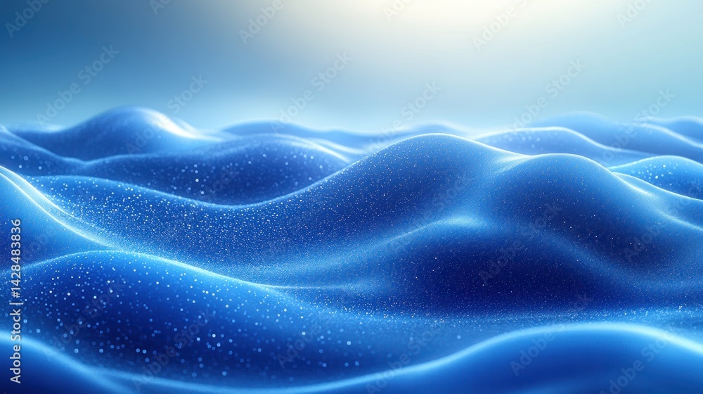 Obraz premium Abstract digital ocean waves