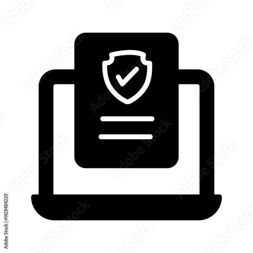 Cybersecurity Compliance Vector Icon