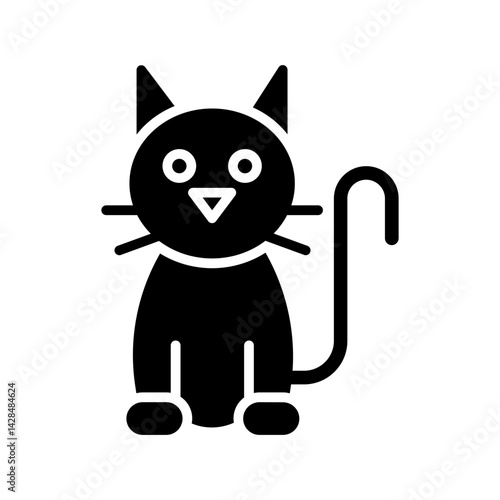 Black Cat Vector Icon