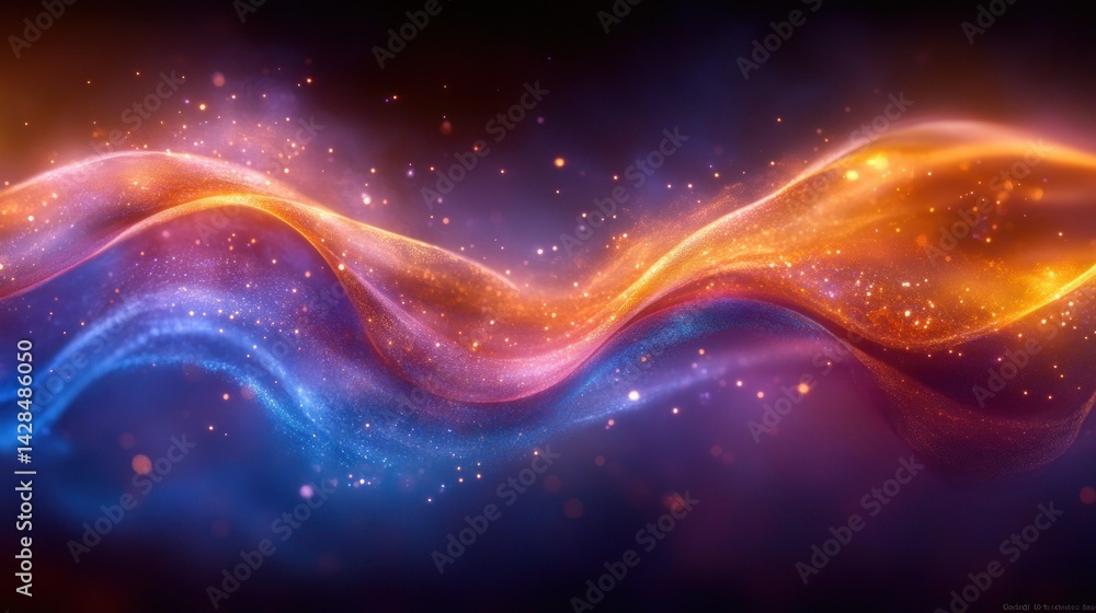 Fototapeta premium Abstract swirling energy waves