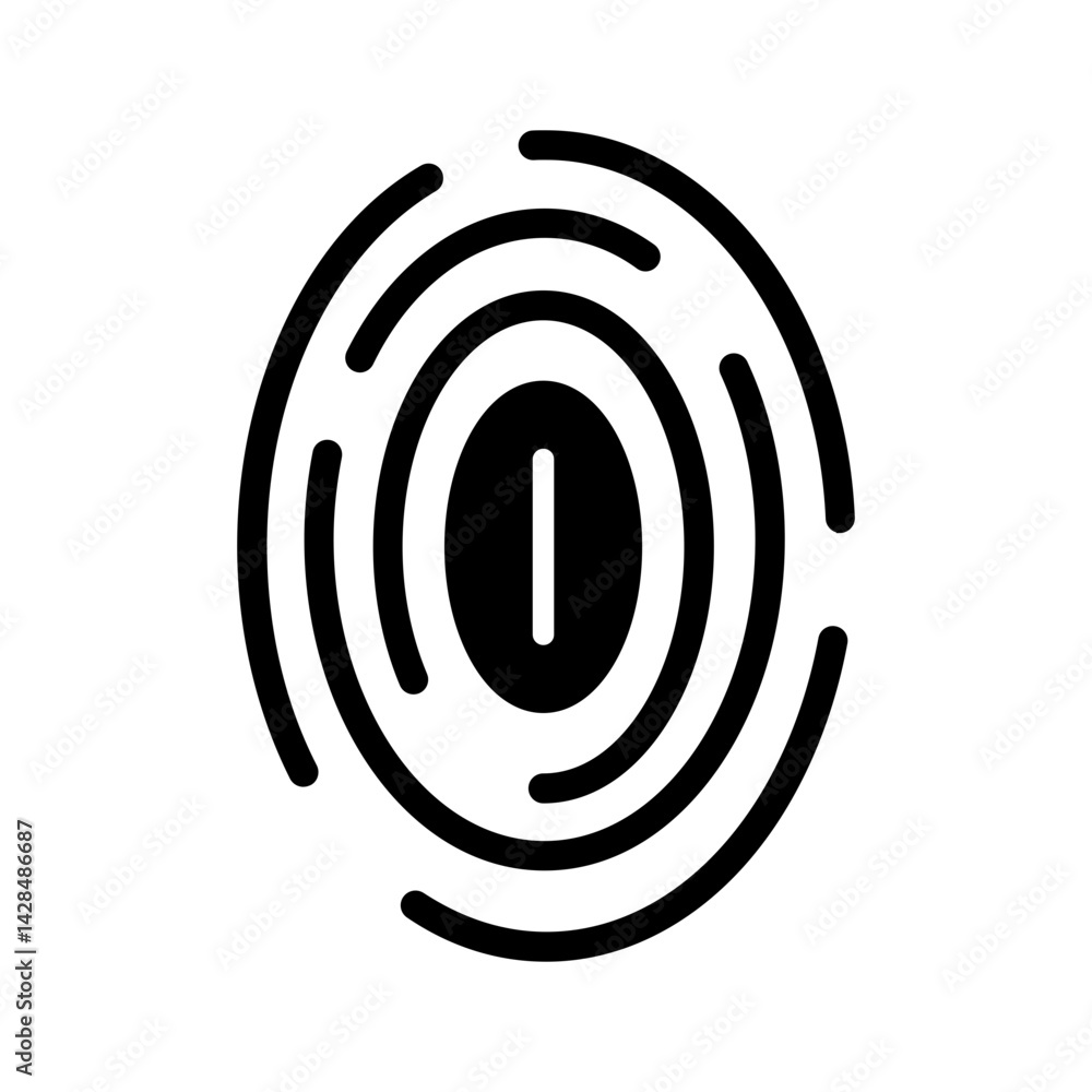 Fingerprint Vector Icon Fingerprint Vector Icon