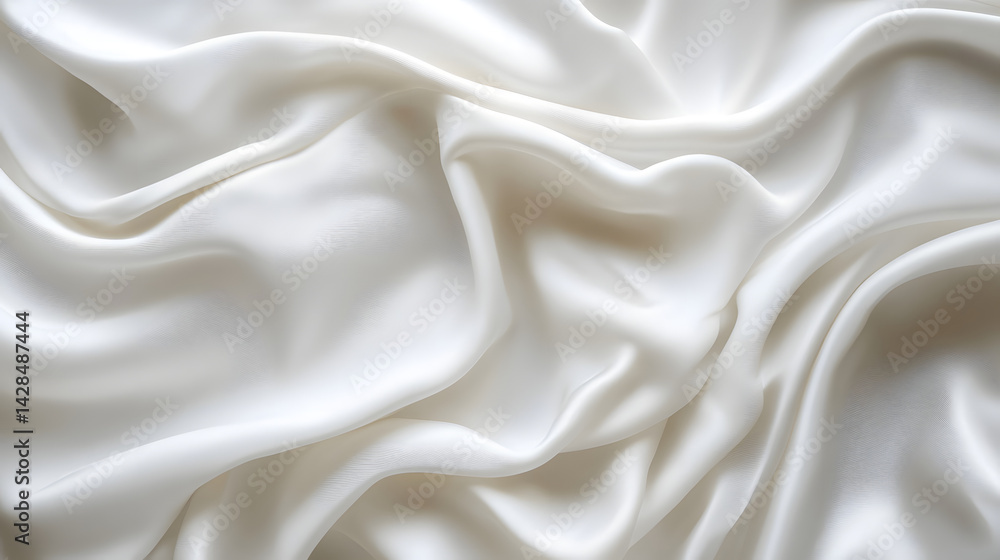Silky white fabric texture studio textile photography soft atmosphere close-up elegance concept Silky white fabric texture studio textile photography soft atmosphere close-up elegance concept