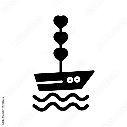 Love Boat Vector Icon
