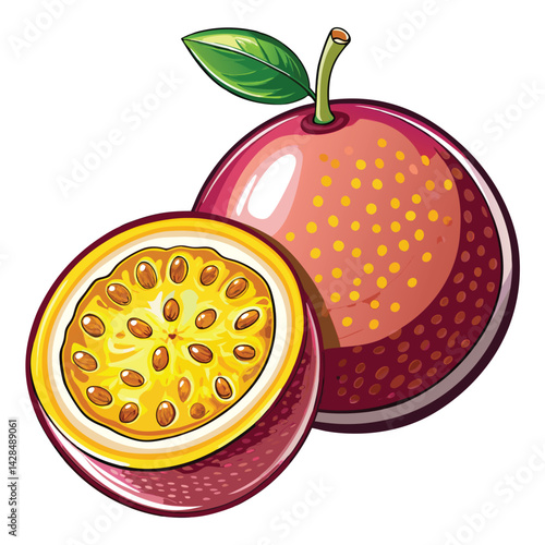Passion Fruit Illustration
