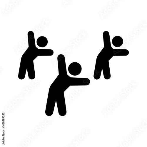 Group Fitness Vector Icon