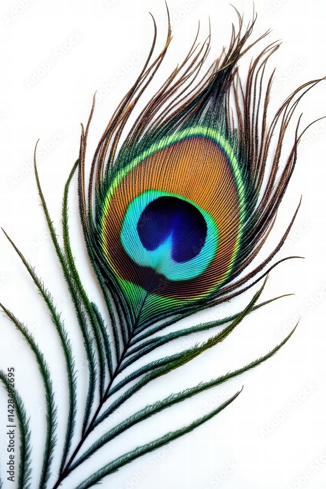 Obraz premium peacock feather detail