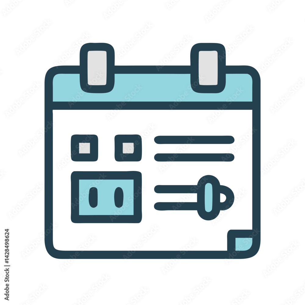 Blue Calendar Icon, Schedule, Date, Event Planning Blue Calendar Icon, Schedule, Date, Event Planning