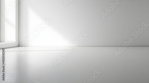 Wallpaper Mural Minimalist interior space with pure white background modern design serene atmosphere wide angle view Torontodigital.ca