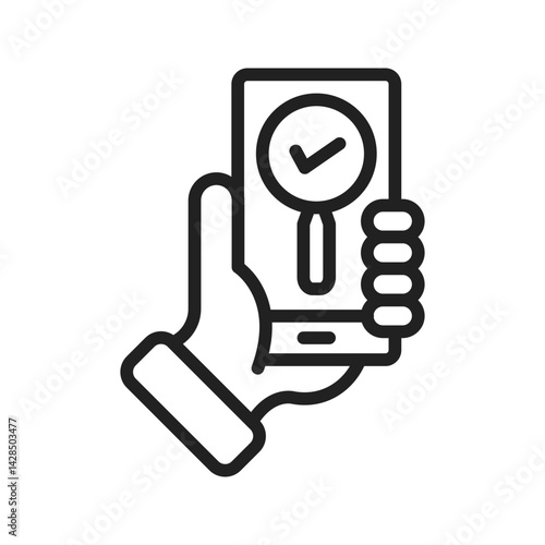 App Testing icon vector image. Suitable for mobile apps, web apps and print media.