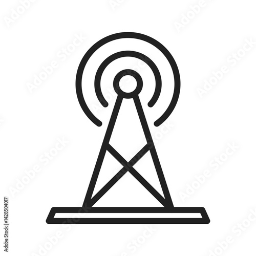 Broadcast icon vector image. Suitable for mobile apps, web apps and print media.