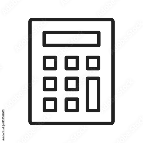 Calculator icon vector image. Suitable for mobile apps, web apps and print media.