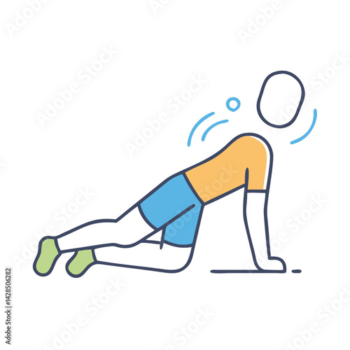 Person working out in plank position on black background