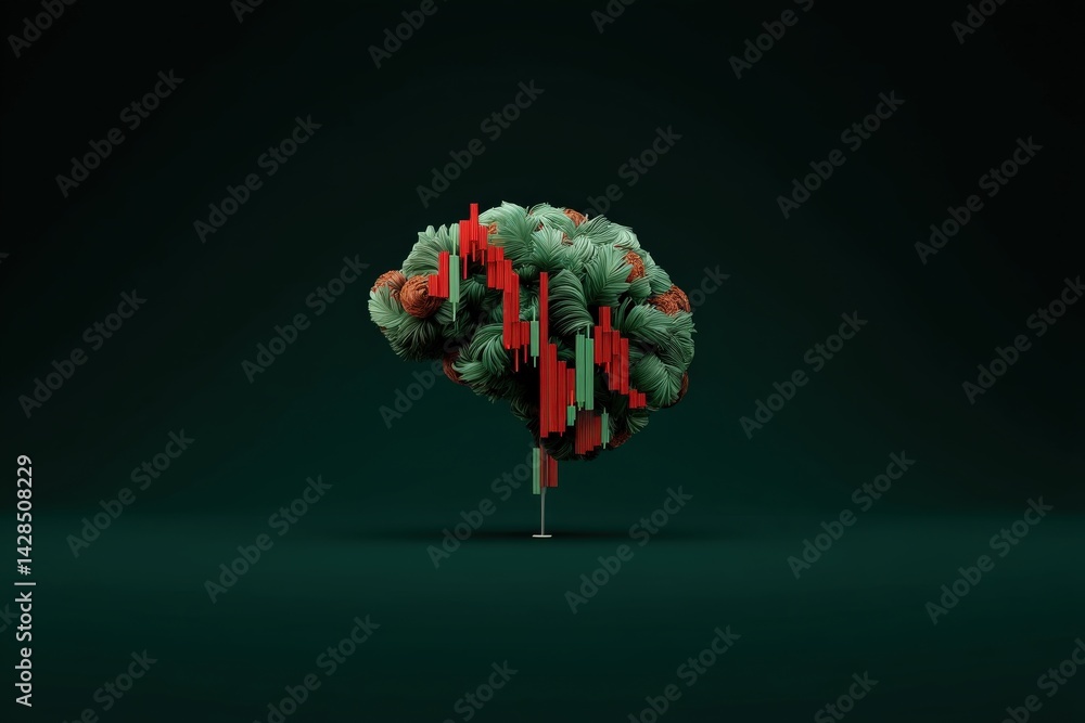 Brain with Stock Market Graphs Representing Financial Intelligence