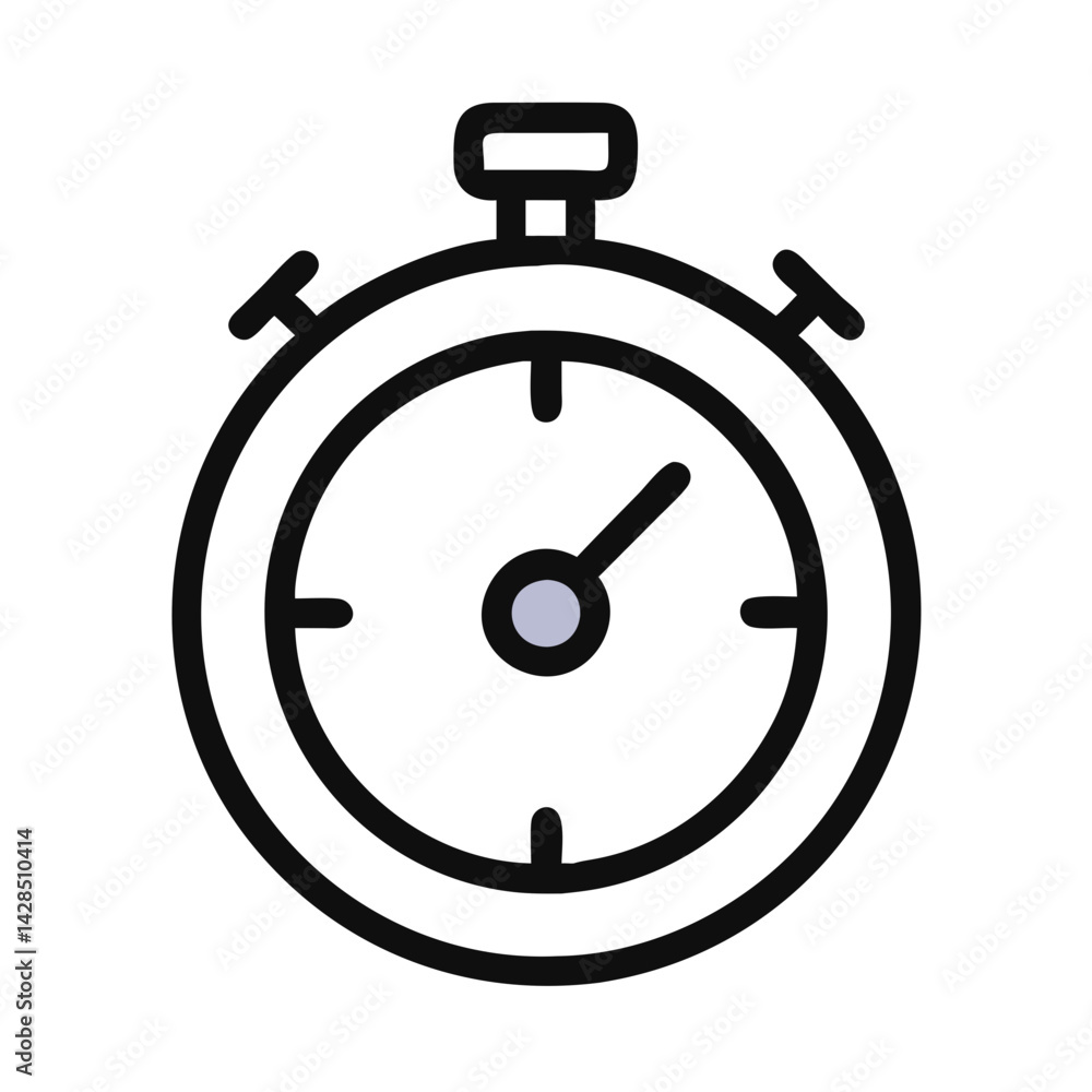 Stopwatch icon, time management, deadline, timer Stopwatch icon, time management, deadline, timer