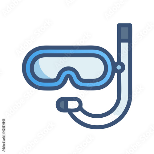 Snorkel and mask equipment for summer water sports