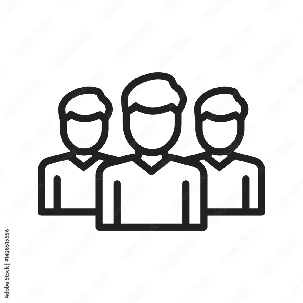 Team icon vector image. Suitable for mobile apps, web apps and print media. Team icon vector image. Suitable for mobile apps, web apps and print media.