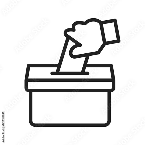 Vote icon vector image. Suitable for mobile apps, web apps and print media.